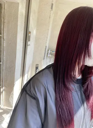 ロング カラー 玉邑 美菜のヘアスタイル