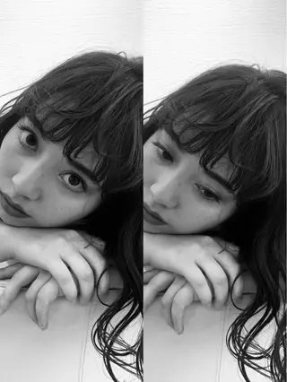 セミロング カラー Ma hoのヘアスタイル