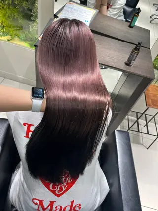 ロング カラー 髪質改善/透明感カラ ー/レイヤー/あやはのヘアスタイル