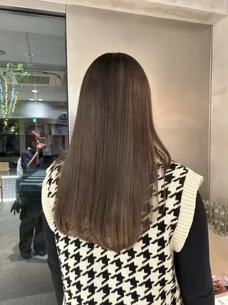 ロング カラー 馬場 菜乃夏のヘアスタイル