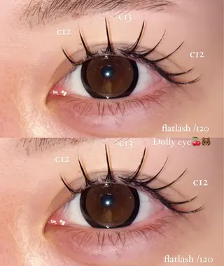 マツエク・マツパ NORA senaのマツエク・マツパデザイン