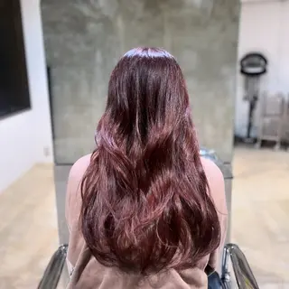 ロング カラー 長野 美沙のヘアスタイル
