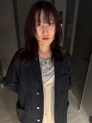 セミロング カラー ショート・ボブパーマ 指名No.1かけるのヘアスタイル