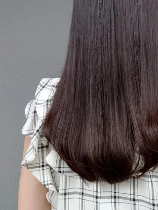 ロング パーマ ヘアアレンジ カラー かわい ゆうな 髪質改善/縮毛矯正のヘアスタイル