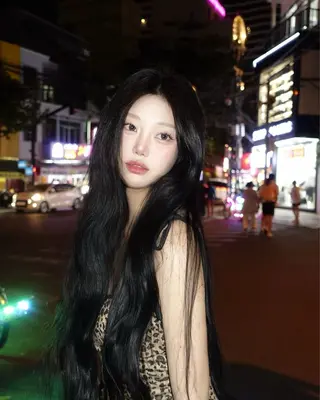 ロング カラー ヘアアレンジ 大人っぽ中韓レディ ヘア🤍MAOのヘアスタイル