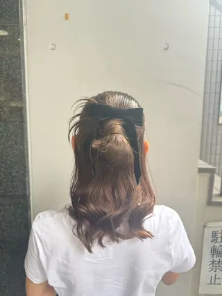 ヘアアレンジ アレンジ🎀暗髪🥣 FACE。らんのヘアスタイル