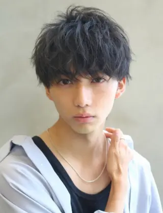 ミディアム メンズ メンズサロンKUROT熊本所属・橋本 俊哉のヘアスタイル