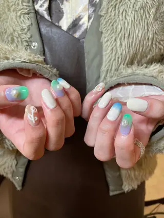 ネイル AOI✩⡱ y2kネイルのネイルデザイン