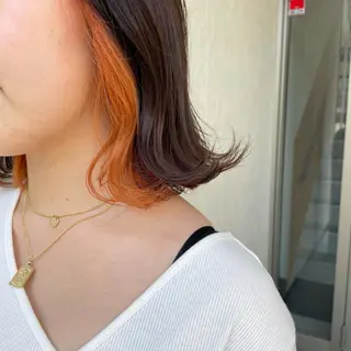 ミディアム カラー 🌼RIKA🌼レデ ィース専門💖のヘアスタイル