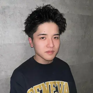 カラー パーマ メンズ 早川 翔夢のヘアスタイル