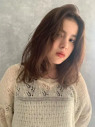 ミディアム Elle✂︎ Riinaのヘアスタイル