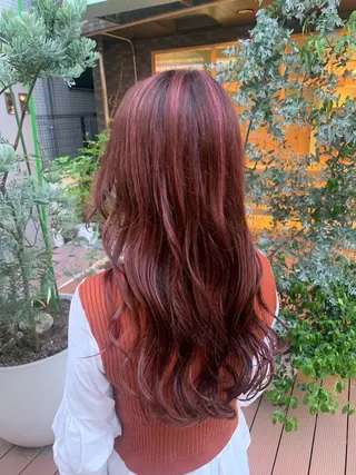 ロング カラー ハイトーン/メンズ/ ウルフ特化   小松のヘアスタイル