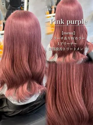 ロング カラー ヘアアレンジ ダメージレスカラー 🩵HIYO🩵のヘアスタイル