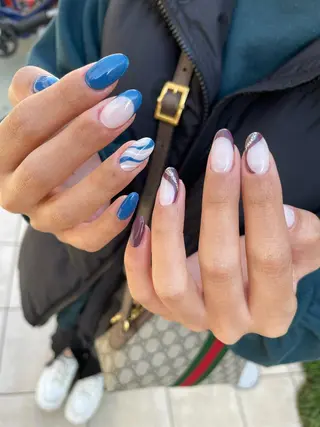 ロング カラー ヘアアレンジ キッズ ネイル マツエク・マツパ アイブロウ 福田 加奈のネイルデザイン