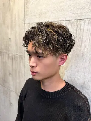 ショート パーマ メンズ ツイスパ/メンズ パーマ/歩夢のヘアスタイル