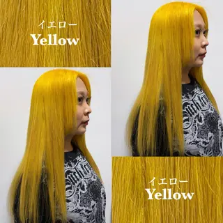 ロング カラー 杉山 彩華のヘアスタイル