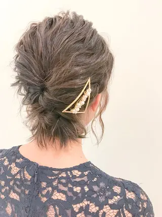 ミディアム ヘアアレンジ 横浜🍒カット エクステ/RIEのヘアスタイル