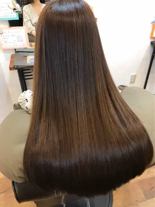 ロング 髪質改善縮毛矯正Milieu【ミリュウ】恵比寿店所属・美髪矯正/髪質改善/ 福崎航平のヘアスタイル