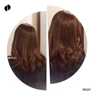 ミディアム セミロング カラー ✨縮毛矯正✨髪質改善 ナカシマ ユミのヘアスタイル