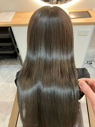 ロング カラー ヘアアレンジ キッズ 関内　髪質改善　特化 re:Magoのヘアスタイル