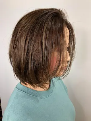 ショート カラー インナーカラー/ ストレート/奥野洸也のヘアスタイル