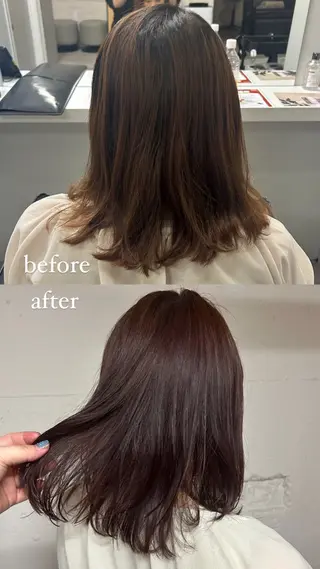 カラー tokute 片岡心🐥のヘアスタイル