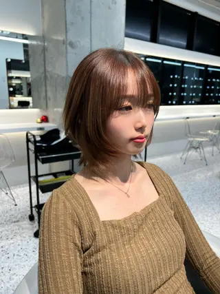 ショート 似合わせカラー× ウルフカット/ホマレのヘアスタイル