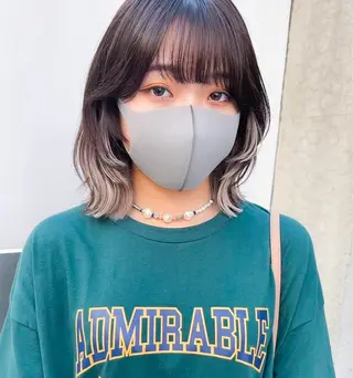 ミディアム カラー hemm,hemm.所属・似合わせヘア 💐たかさきかなこのヘアスタイル