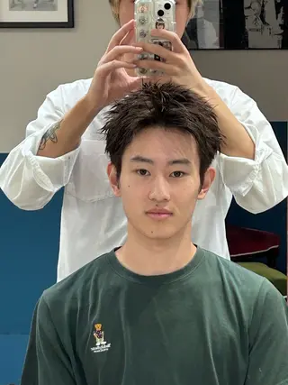 ショート メンズ カラー特化/ カラー特化/池田海斗のヘアスタイル