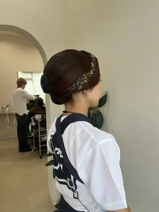 ロング ヘアアレンジ 永井 夢彩のヘアスタイル