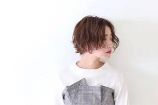 ショート カラー パーマ eyelist萩元 /店長🍒のマツエク・マツパデザイン