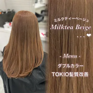 ロング カラー 女の子が好きな色 モテ暖色🎀🪽のヘアスタイル