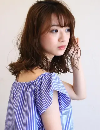 ミディアム 向井 涼太朗のヘアスタイル