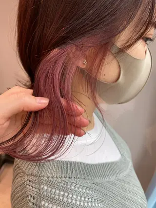 ミディアム GO TODAY SHAiRE SALON 原宿Stella店所属・𓍯柔らかhair 𓍯 yukinoのヘアスタイル