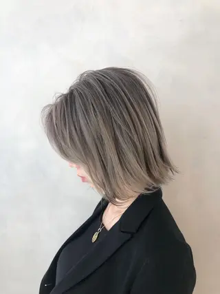 ミディアム 🌸ハイトーン 新田 廉 🌸のヘアスタイル