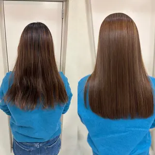 ロング パーマ 髪質改善/縮毛矯正 /ブリーチ矯正/岡部のヘアスタイル