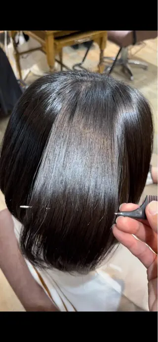 セミロング 巻ける縮毛矯正✨ 木下晴一朗✨のヘアスタイル