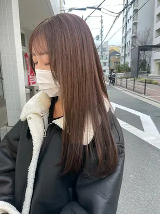 セミロング 💛FERIAあべの 永川さやか💛のヘアスタイル