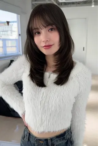 セミロング CIELO beautyバインドロック専門店所属・CIELO モデル募集のヘアスタイル