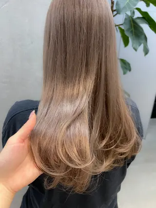 セミロング カラー le'a所属・谷町/Le'a /竹原しおなのヘアスタイル