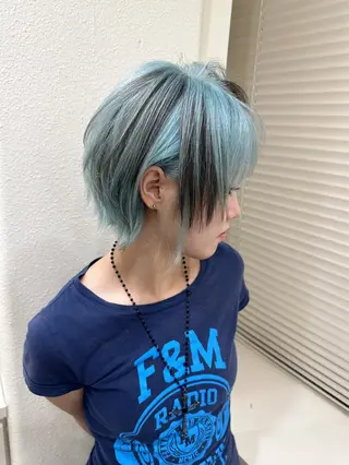 ロング カラー ヘアアレンジ 🌈艶カラー/ 韓国風レイヤーカットのヘアスタイル