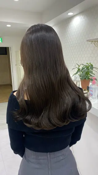 ロング カラー RURI韓国ボブ 🇰🇷タッセルボブのヘアスタイル