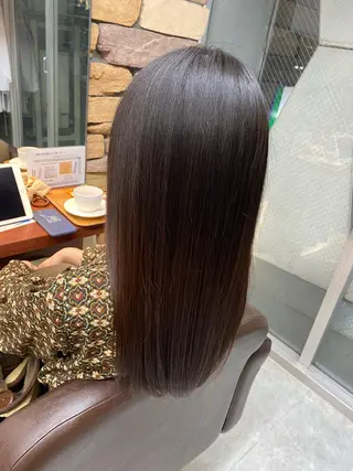 ロング 後藤紗英/髪質改善 /オリーブベージュのヘアスタイル