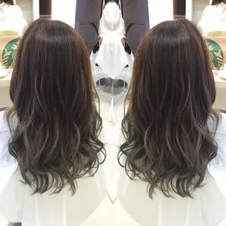 ロング カラー Ash 山田 勇太のヘアスタイル