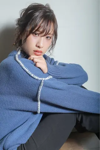 ミディアム カラー ヘアアレンジ 伊藤 裕貴のヘアスタイル