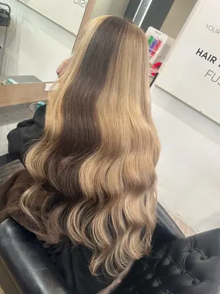 ロング 横浜Lapisあゆみ 艶髪/シールエクステのヘアスタイル