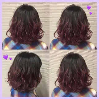 ミディアム カラー 韓国ヘア得意❤︎森澤 悠佳のヘアスタイル
