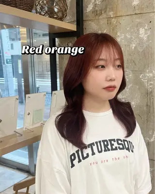 セミロング カラー 寒色 ♡ レイヤー ┊︎miyuのヘアスタイル