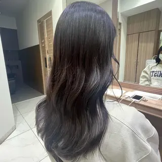 セミロング カラー 艶カラー みゆう🎀のヘアスタイル