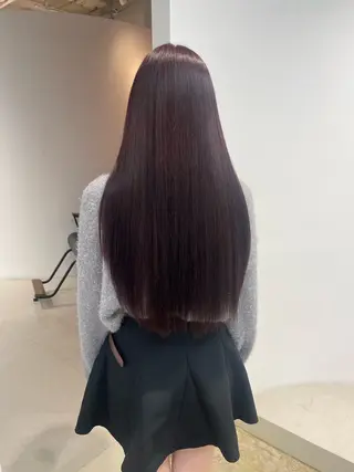 ロング カラー 𝘚𝘶𝘻𝘶 𓂃𓈒𓏸のヘアスタイル